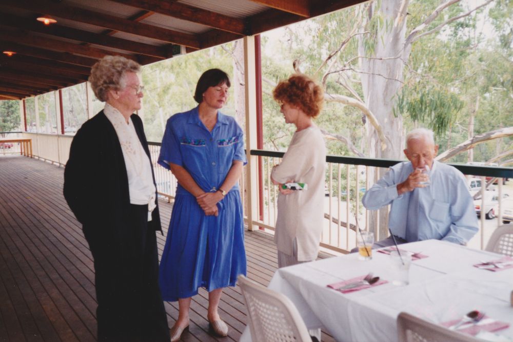 Meeting with Paul Gothard, owner of reconstructed North Pine Hotel