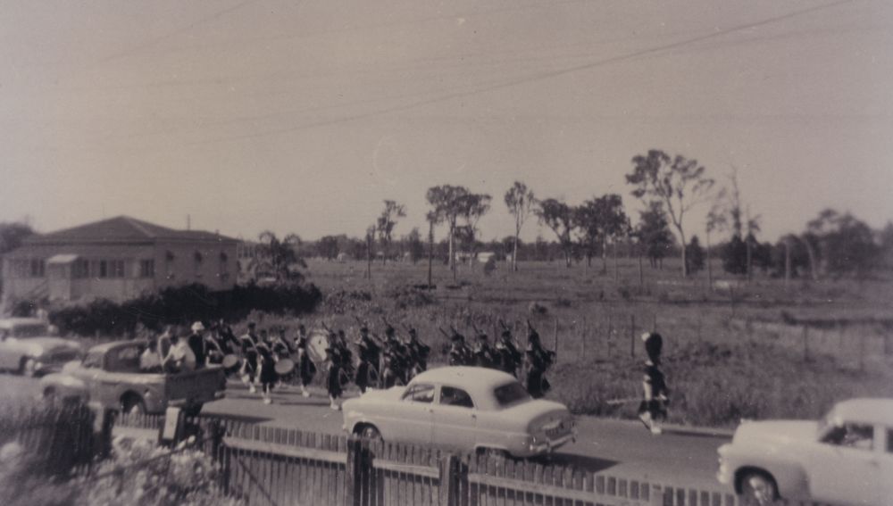Anzac Day parade, Anzac Avenue Petrie, 1950s