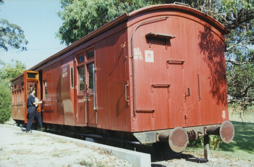 Railway carriage set up as holiday accommodation, Mt Nebo