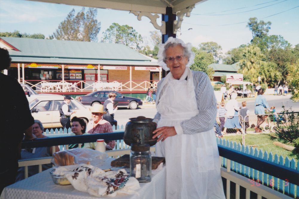 Butter making demonstration