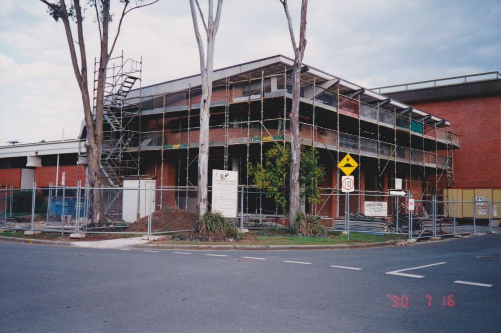 Stage 2 of the Pine Rivers Shire Council Administration building being constructed in Strathpine, 1996