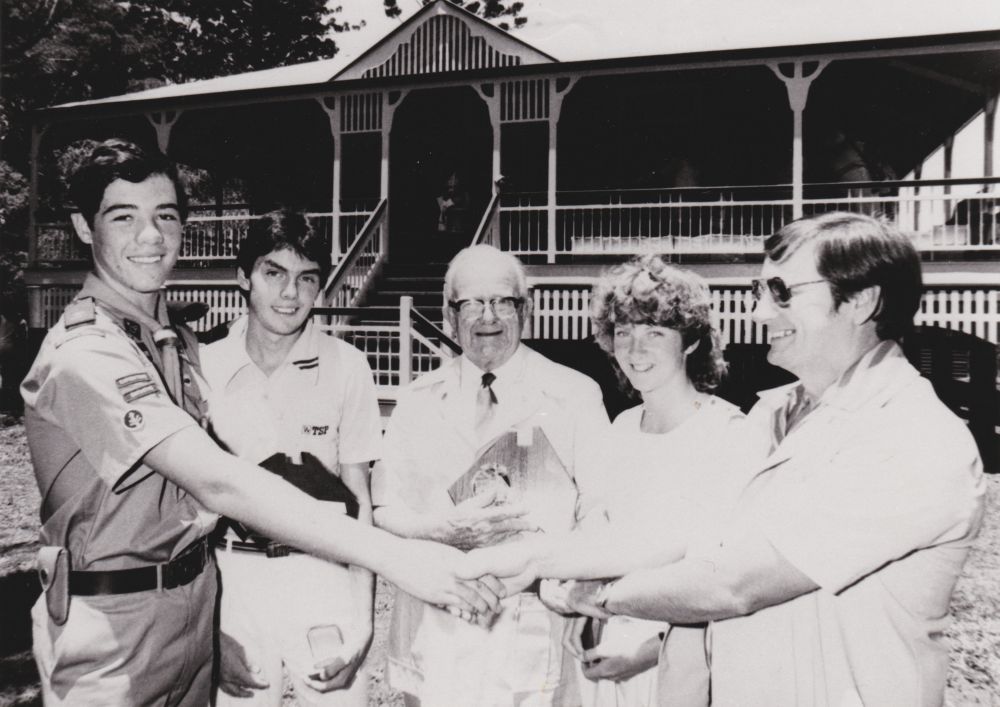 Australia Day Awards presented at a ceremony at the North Pine Country Park, 1985