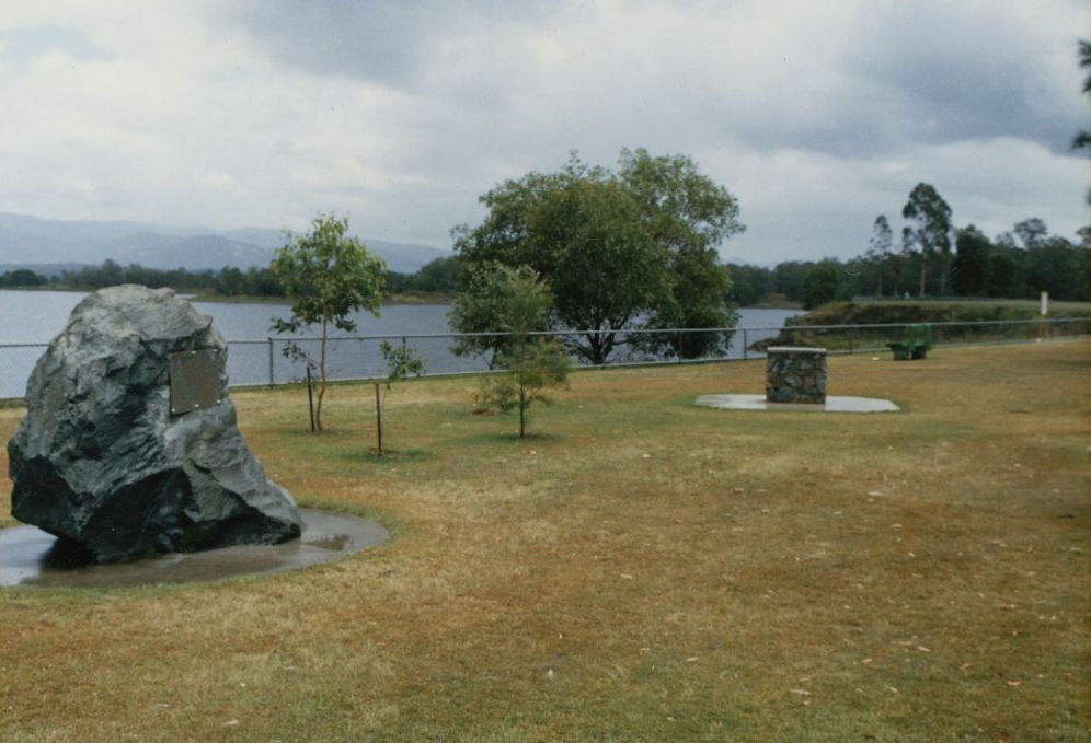 North Pine Dam, site of United States 1st Cavalry Division monument and North Pine Dam Statistics plaque