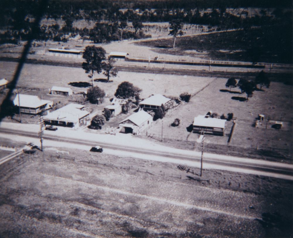 Aerial view of Gympie Road Strathpine, 1930s