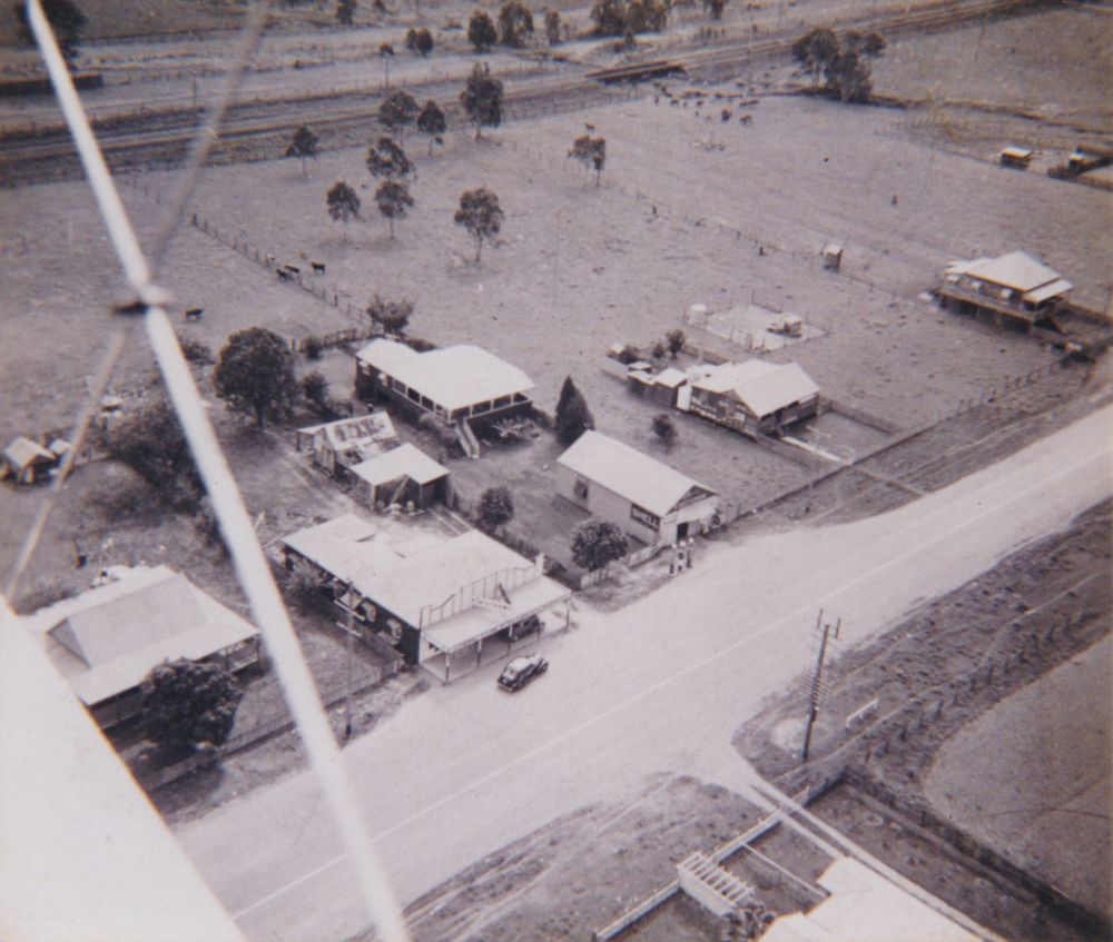 Aerial view of Gympie Road Strathpine, 1930s