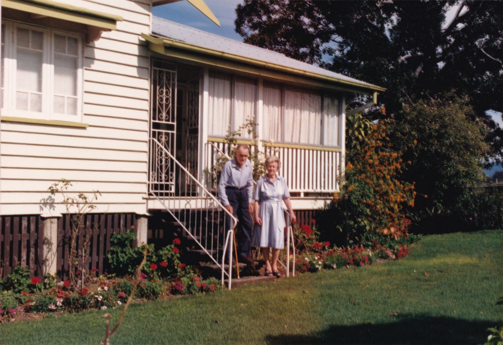 Reg Draper and Doris Draper of Drapers Crossing, ca. 1990s