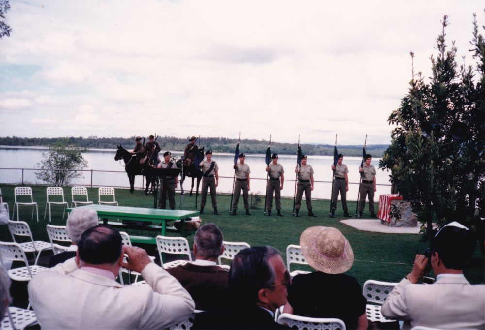 Unveiling of plaque ceremony honouring the United States of America (US) 1st Cavalry Division, 1988