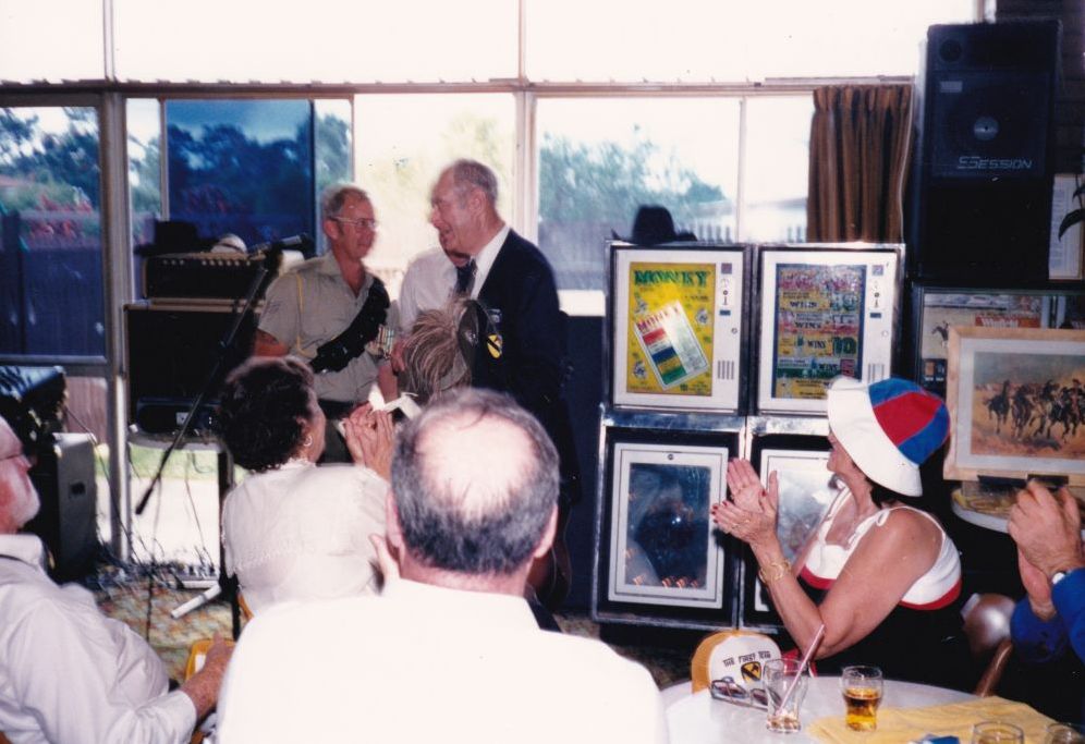 Unveiling of plaque ceremony honouring the United States of America (US) 1st Cavalry Division, 1988