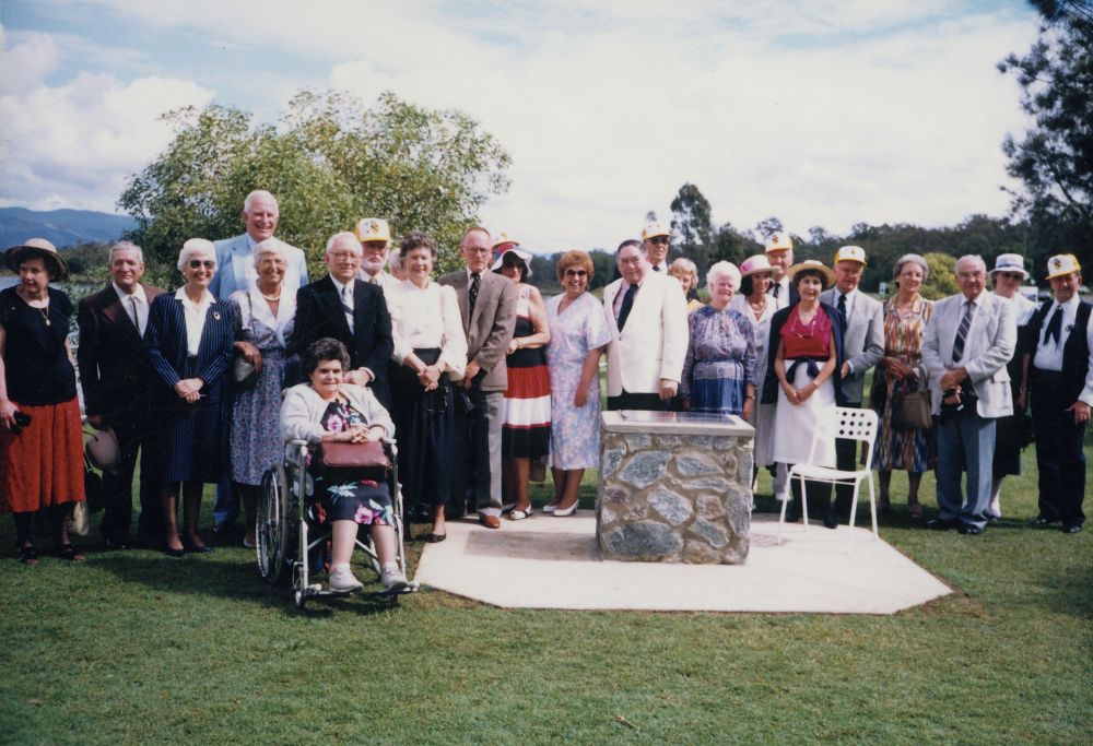 Unveiling of plaque ceremony honouring the United States of America (US) 1st Cavalry Division, 1988