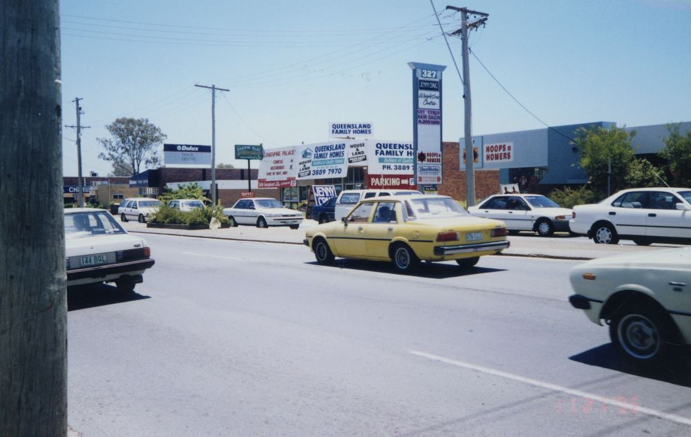 Retail shops along Gympie Road Strathpine, 1996