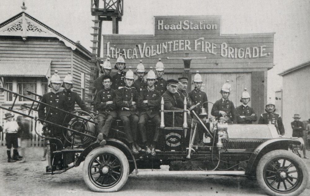 Ithaca Volunteer Fire Brigade, ca. 1918