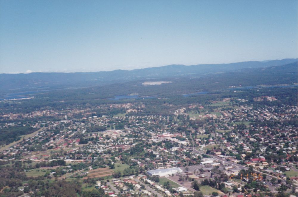Aerial view of Kallangur, 1996