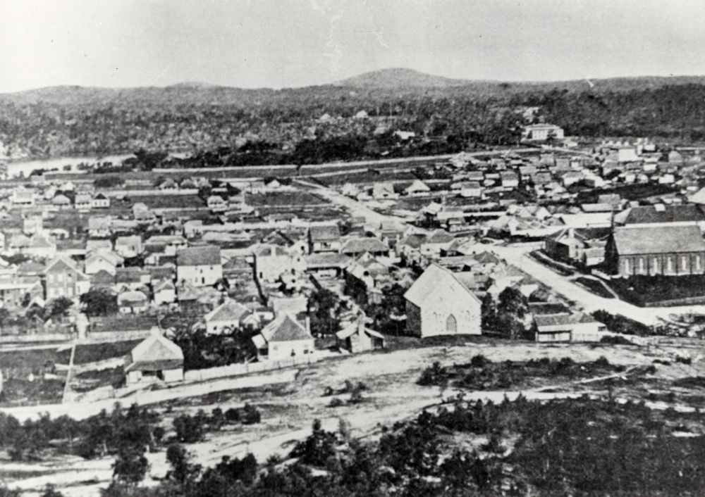 Early photograph of Brisbane, ca. 1884
