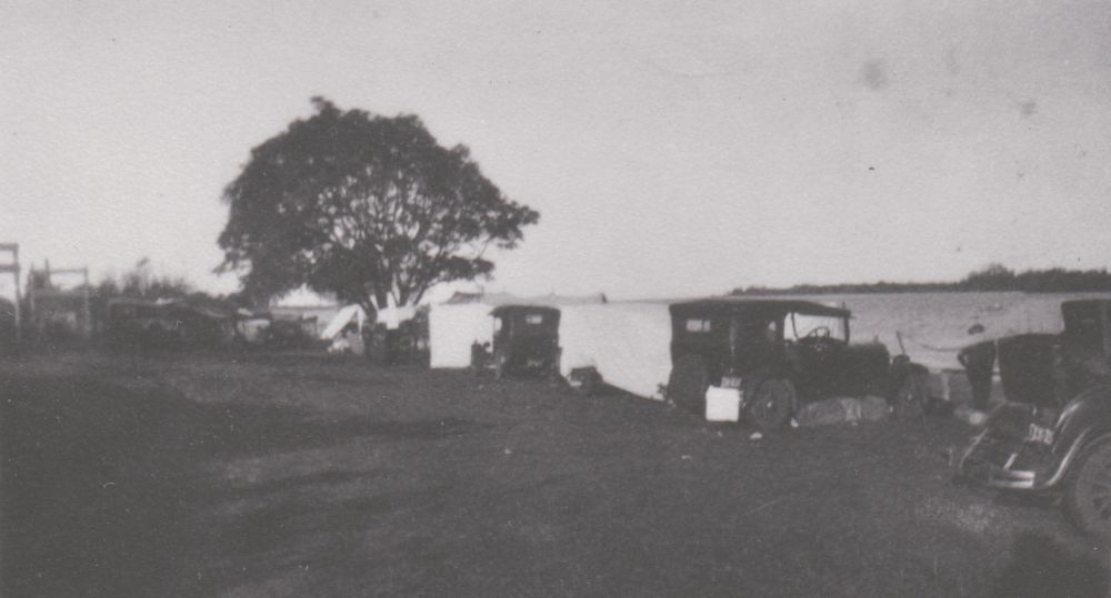Camping at Dohles Rocks, ca. 1910