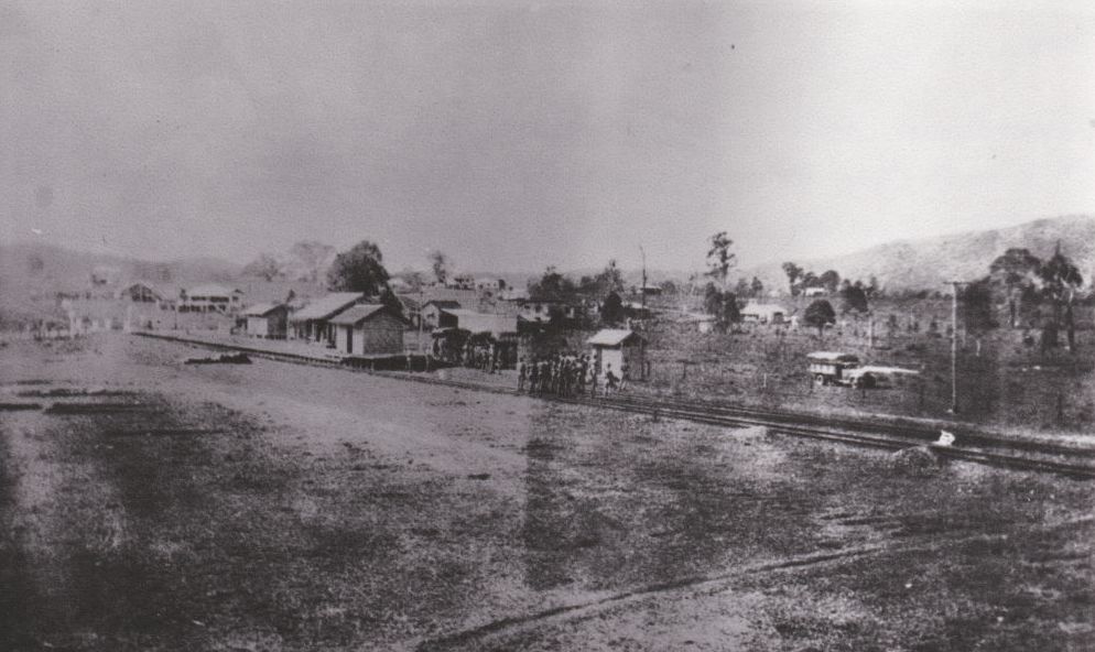 Samford Railway Station during World War 2 (WWII), ca. 1942