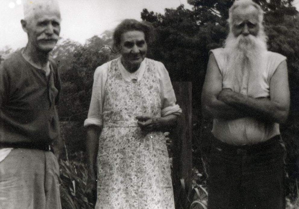 Mr and Mrs George McLean with Mr Tom Richards (right) at Samford