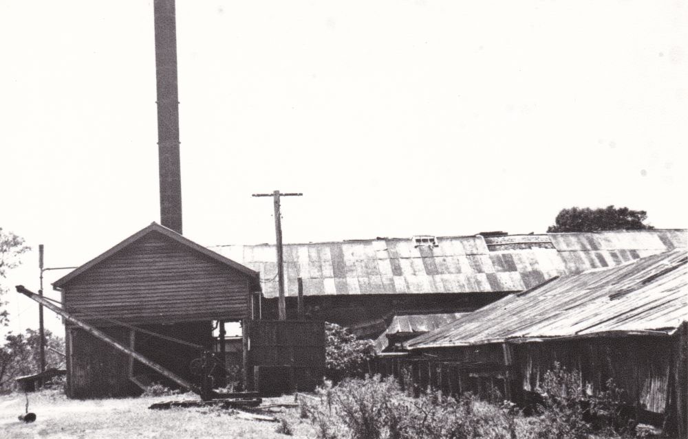 Portion of the Normanby Distillery buildings at Strathpine in disrepair, ca. 1970