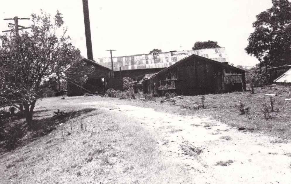 Portion of the Normanby Distillery buildings at Strathpine in disrepair, ca. 1970