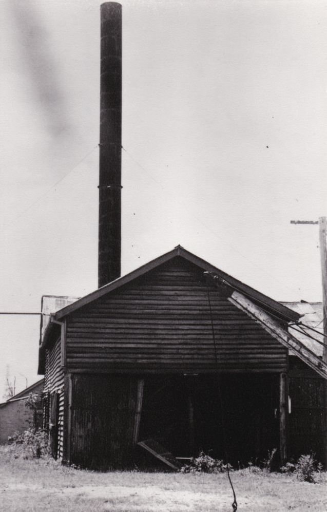 Portion of the Normanby Distillery buildings at Strathpine in disrepair, ca. 1970