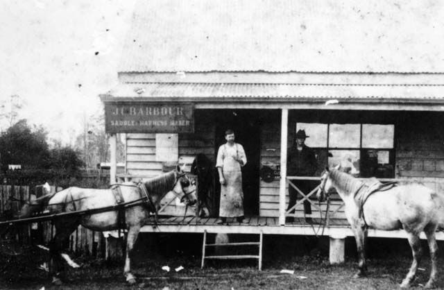 Jack Barbour's store, corner of Gympie Road and Station Street Strathpine, ca. 1922
