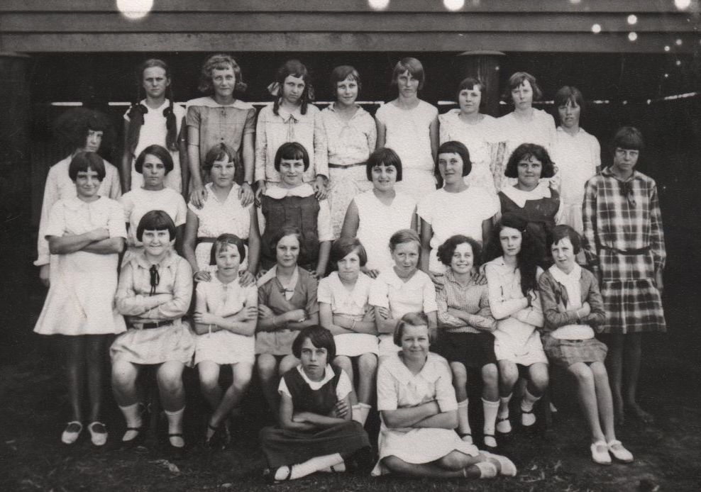 Group of school students