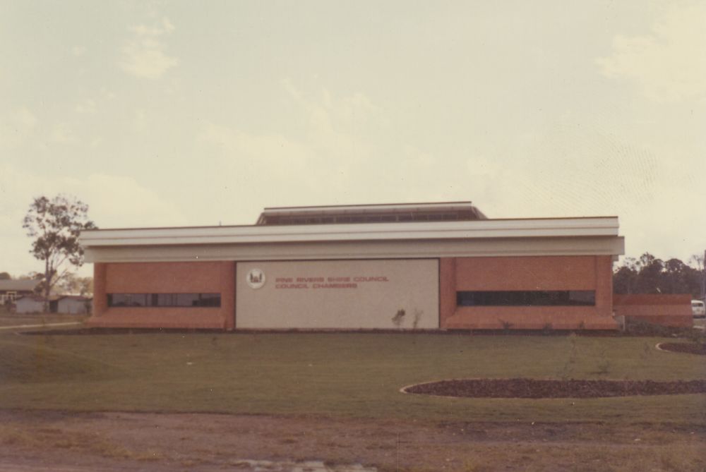Stage 2 of the new Pine Rivers Shire Council Chambers, 1970s