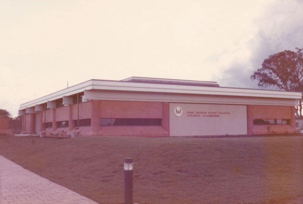 Stage 2 of the new Pine Rivers Shire Council Chambers, 1970s