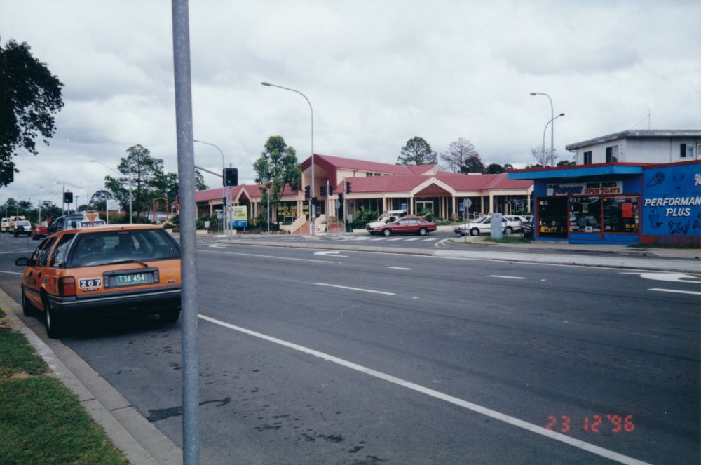 New shops along Anzac Avenue Kallangur, 1996