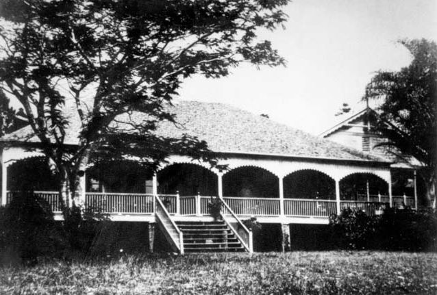 Tom Petrie's home Murrumba at North Pine (now Petrie), 1907