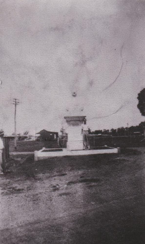 Tom Petrie Memorial in its original position