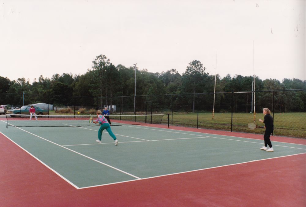 Tennis courts at Samford