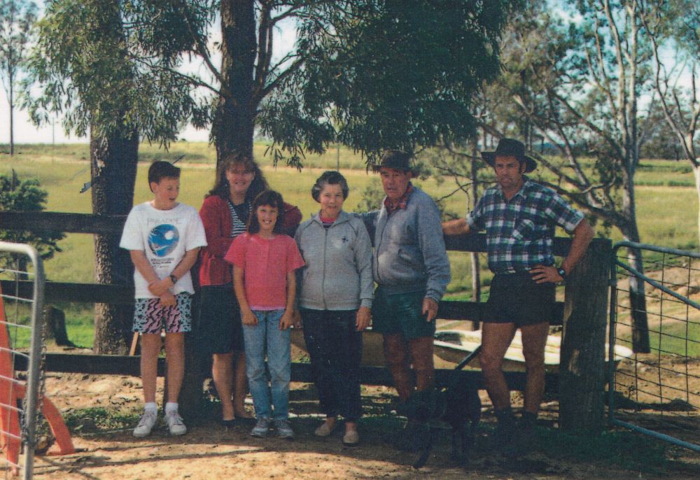 Ray and Gloria Russell and family, ca. 1990s