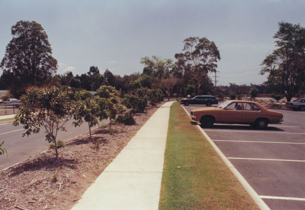 Car parking area at a school
