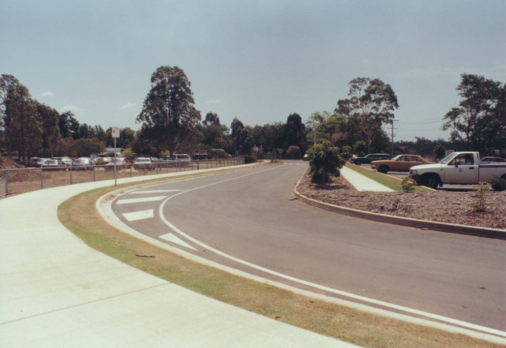 Car parking area at a school
