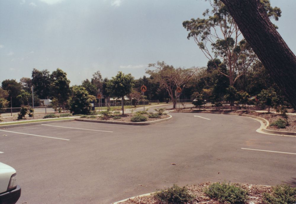 Car parking area at a school