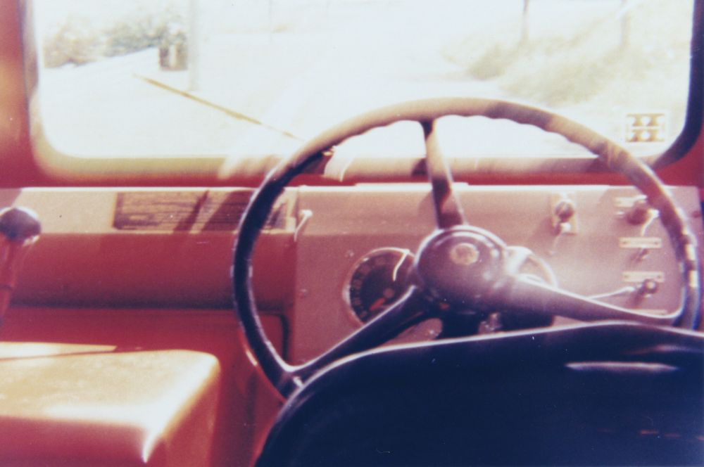 Internal cabin of a Pine Rivers Fire Brigade fire engine, 1970s