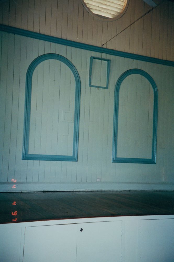 Timber stage at the North Pine School of Arts at Petrie. 1997
