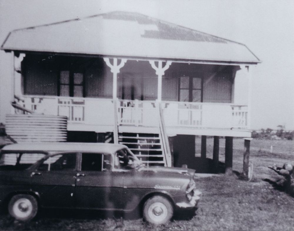 Old house on the corner of Palmer Parade and Elliott Street Strathpine, 1970s