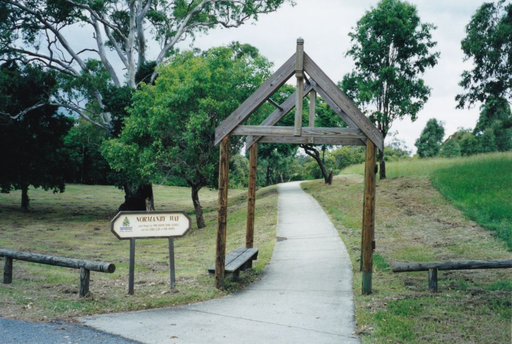 Entrance to Normanby Way from Bob Bell Park, Strathpine, 1999