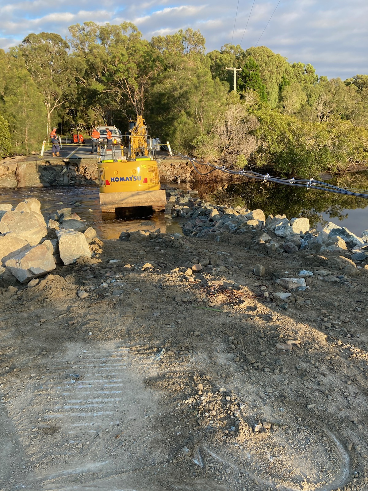 February 2022 Floods - White Patch Causeway Reconstruction