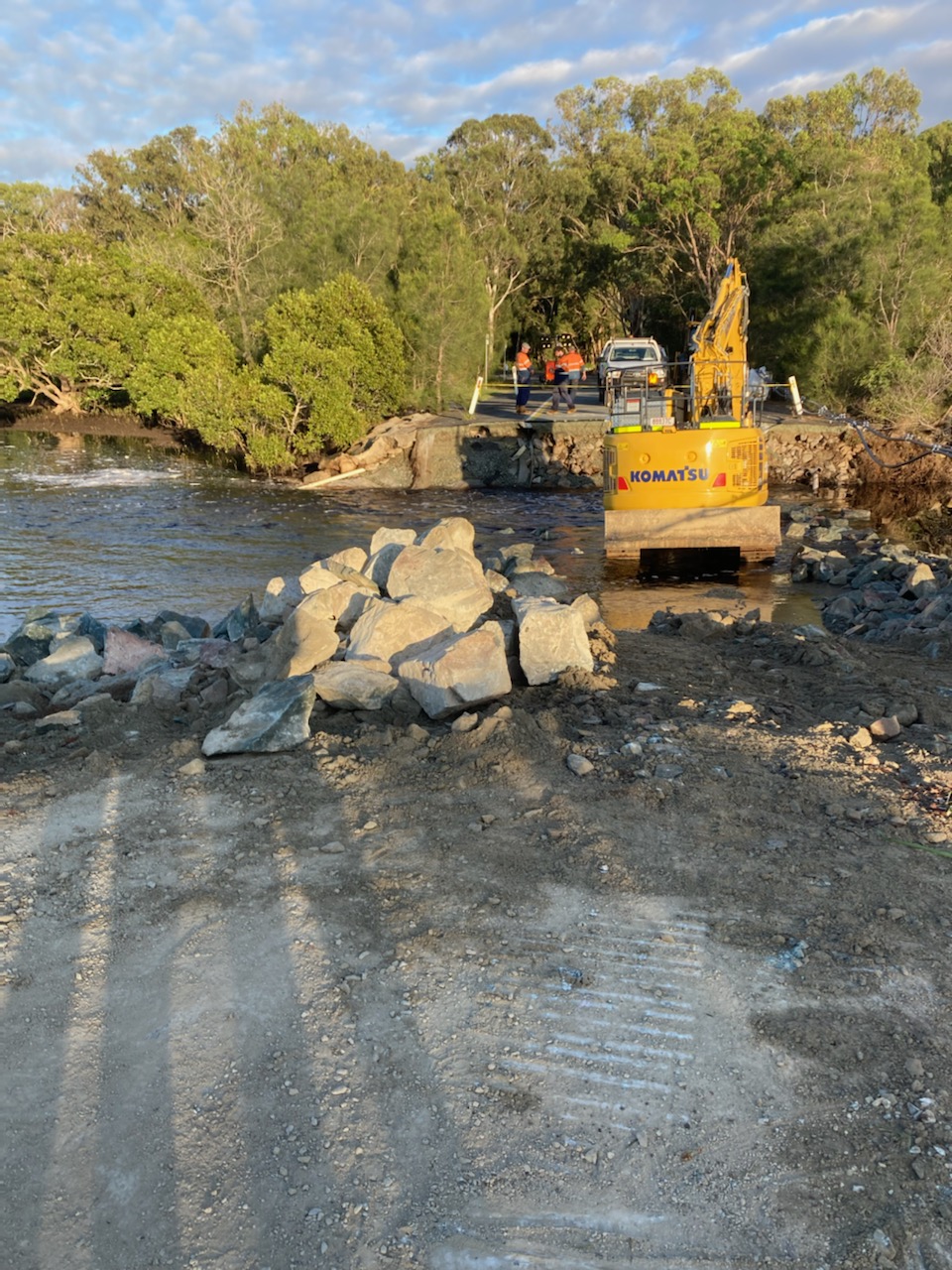 February 2022 Floods - White Patch Causeway Reconstruction