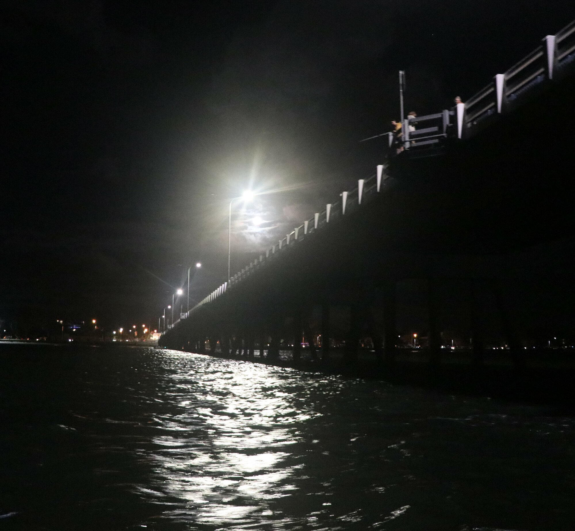 New Years Eve,  Bribie Island bridge