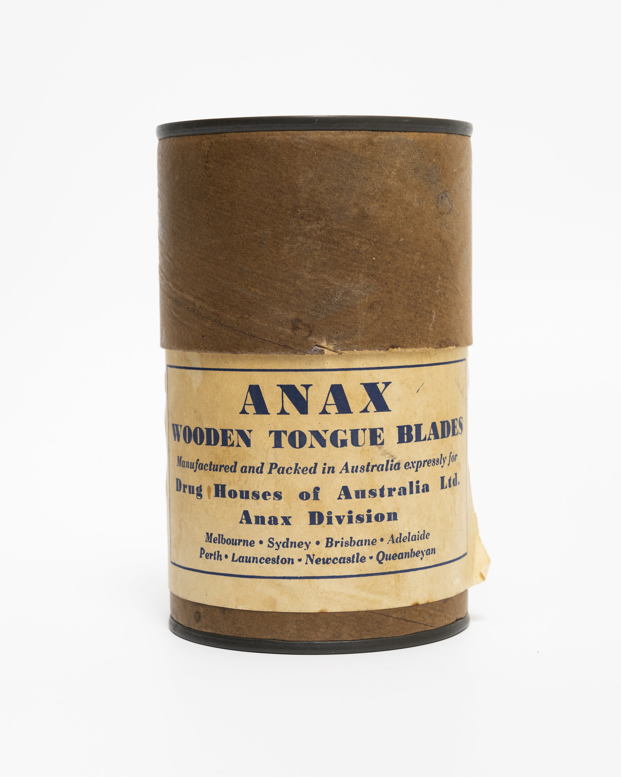 Tongue blade container