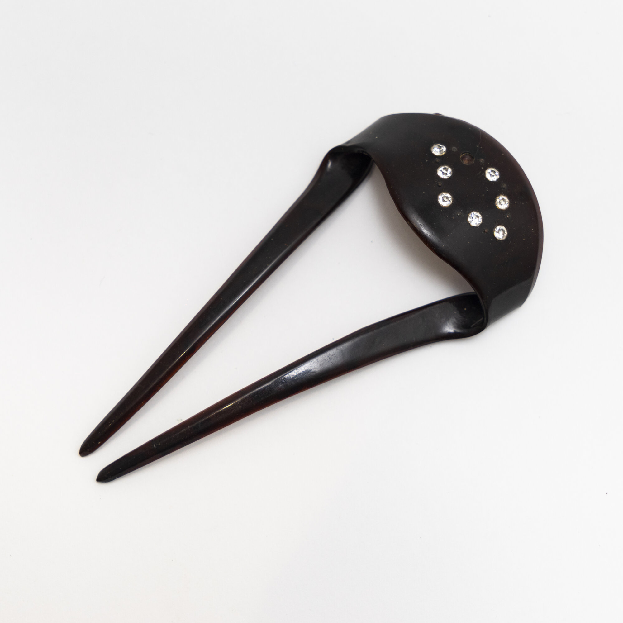 Hair comb - Celluloid with paste jewels