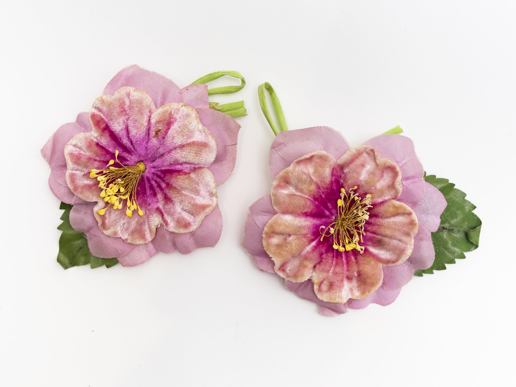 Hair flowers - silk velvet