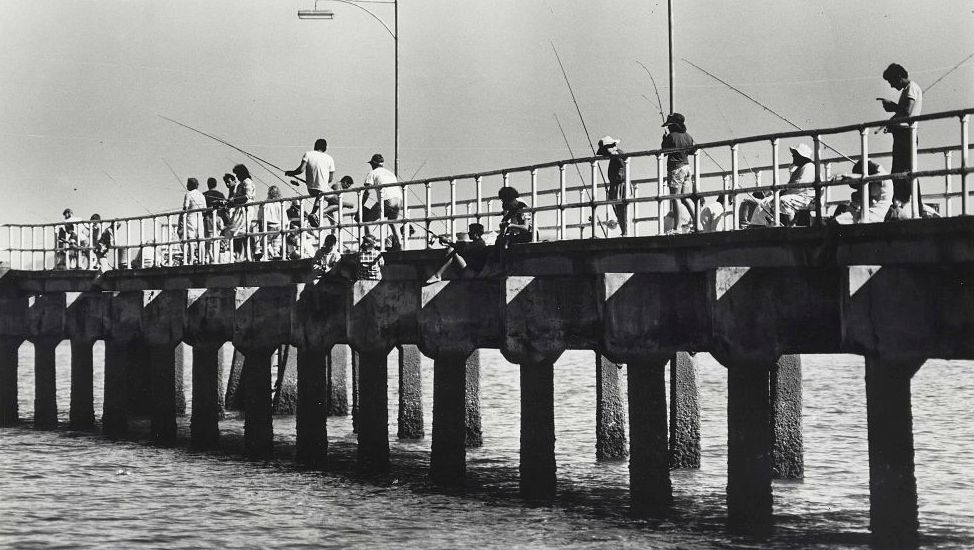 Fishing off the jetty