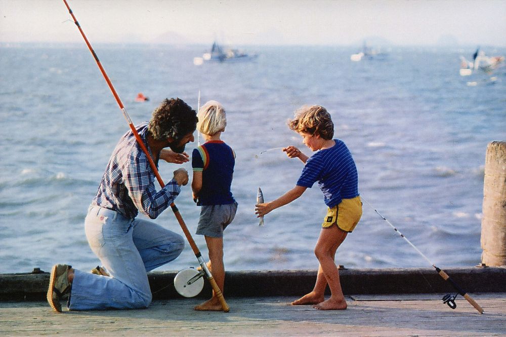 Fishing off the jetty