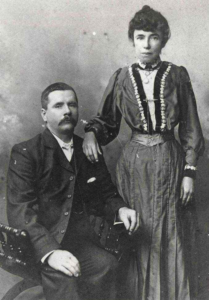 Lucy Cutts with husband John Espie McGregor