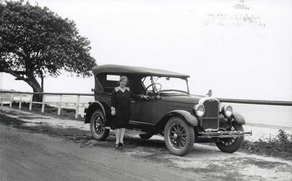 Miss McConnell and car