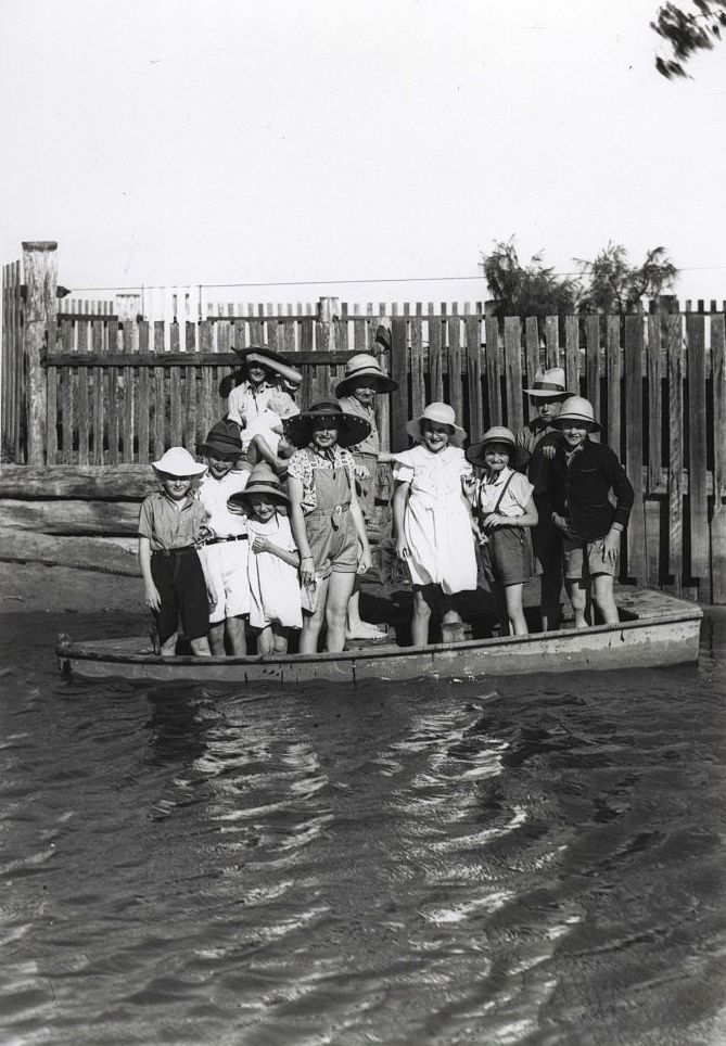Children in a boat